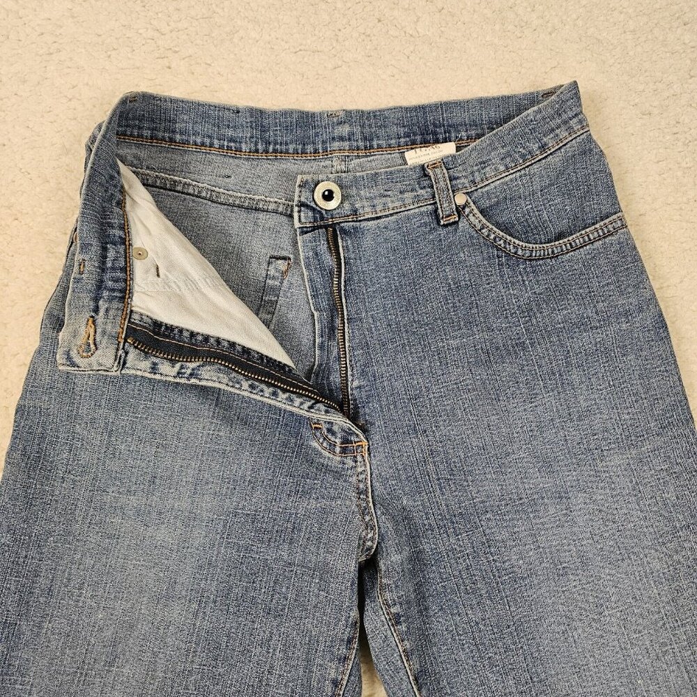 Y2K Iber Jeans Women's Size 28 Light Wash Blue Denim Karen High Waisted Straight - Picture 10 of 14